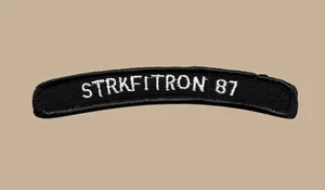 US Navy VFA-87 Golden Warriors Strike Fighter Squadron UIM Shoulder Rocker Tab - Picture 1 of 1