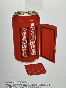 Coca Cola Coke Can Mini Fridge Refrigerator Koolatron Portable Cooler CC06