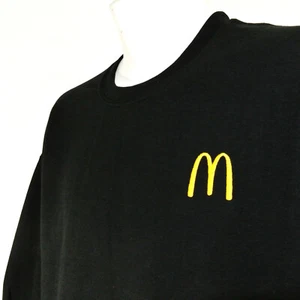 McDONALDS Restaurant Employee Uniform Sweatshirt Black Size L Large NEW - Picture 1 of 10