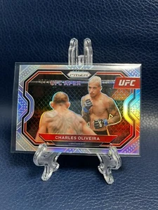 2021 Panini Prizm UFC Charles Oliveira Silver Parallel Prizm - Picture 1 of 4