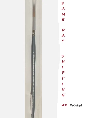 Cepillo Sable Sintético Acuarela Profesional Winsor & Newton, Punta Redonda #8 Foto 1 de 4