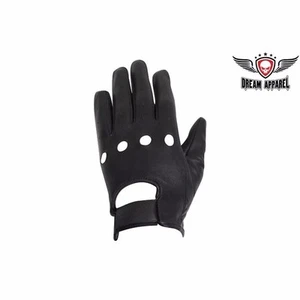 BIKER Motorcycle Leather Driving Gloves GL2050-11 - Picture 1 of 2