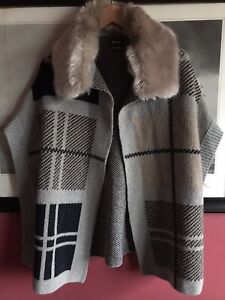 Barbour warm knit poncho cape cardigan. Size S ( oversized )