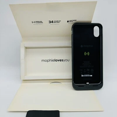 Battery Case For Apple iPhone Xs Max Mophie Juice - 1840mAh - Gray - Image 1 of 4