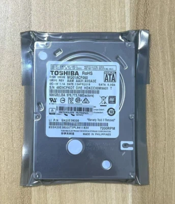 NEW Toshiba MQ01ACF050 500GB 7200 RPM SATA 6.0Gb/s 2.5" Laptop HDD bare Drive - Image 1 of 4