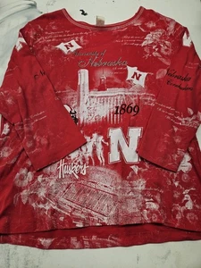 University Of Nebraska Damen Langarmshirt rot I - Bild 1 von 3