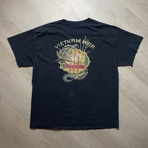 Vietnam Veterans Double Sided Dragon Graphic Tee Shirt Men’s Sz XL 2011 War Tee - Picture 1 of 7