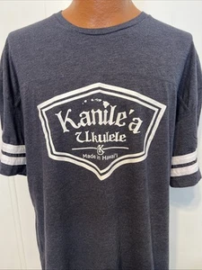 Kanile'a Kanilea Ukulele Guitar Hawaiian Hawaii Music 2XL XXL Gray T-Shirt 98 - Picture 1 of 6