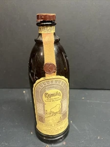 Vintage KAHLUA coffee Liqueur Bottle- empty-4/5 qt- Paper Label/glass is stamped - Picture 1 of 6