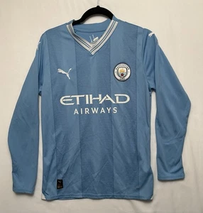 Manchester City Langarm Heim Trikot Größe S Langarm 23/24 Authentic - Bild 1 von 13