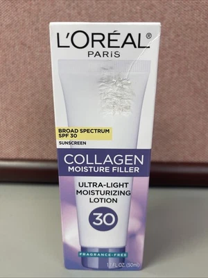 L'Oreal Paris Collagen Moisture Filler Light Lotion SPF 30 1.7 OZ EXP02/2026 NEW - Image 1 of 4