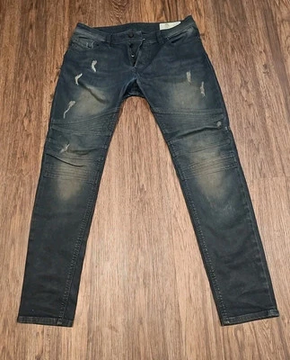 Diesel Fourk Slim Skinny Washed Color Charcoal Men's Jeans Biker Size W32 X L32 - Image 1 of 4