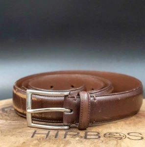 Cinturón vaquero de cuero vintage para hombre marrón talla 34 - Imagen 1 de 6