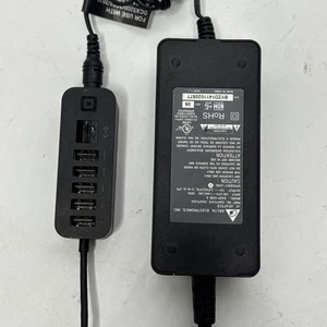 LOTE DE ACCESORIOS DE REGISTRO POS CUADRADO FUENTE DE ALIMENTACIÓN GENUINA + HUB USB SHB3-01 SWB2-01 - Imagen 1 de 2