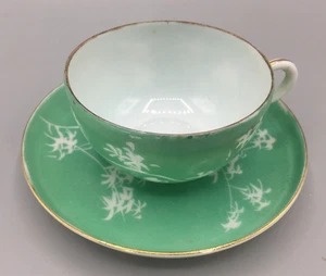 Teetasse & Untertasse Lite grün Eierschale klein transparent alt - Bild 1 von 19