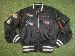 Alpha Industries x New Era Baltimore Ravens Reversible Bomber Jacket Large Neu mit Etikett - Bild 1 von 10
