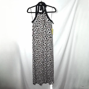 NEW with Diane Von Furstenberg for Target Black White Halter Maxi Dress M - Picture 1 of 6