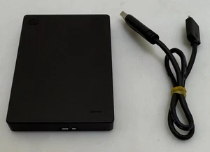 SEAGATE 1TB USB 3.0 PORTABLE HDD HARD DRIVE BLACK WORKS PERFECT XBOX ONE PC PS4 - Picture 1 of 7