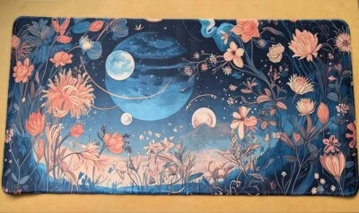 XL Gaming Mouse Pad Desk Mat 60x30cm – Moonlight Flower Field – New UK - A3 - Image 1 of 4