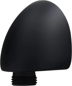 Wall-Mount Supply Wall Elbow for Hand Held Shower, Matte Black - Picture 1 of 4