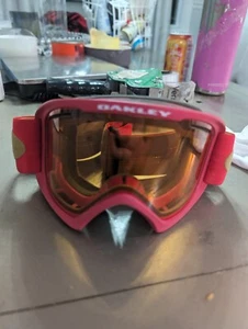 Oakley O-Frame 2.0 XL Viper Red Scribble / Persimmon Ski Snowboard Goggles - Picture 1 of 8