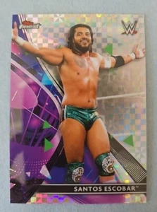 TOPPS WWE CARD SANTOS ESCOBAR 2021 FINEST REFRACTOR INSERTION CARD #95 - Photo 1 sur 2