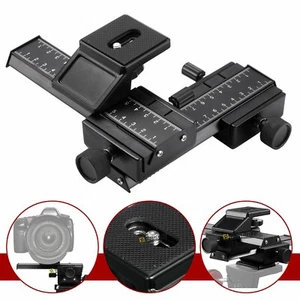 4-Way Macro Sliding Focus Focusing Rail Slider DSLR Camera Tripod Bracket Meking - Bild 1 von 12