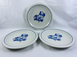 Pfaltzgraff Yorktowne Plates Blue Stoneware 10-1/4" Set of 3 - Picture 1 of 7
