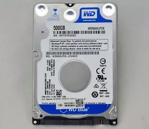 Western Digital Blue 500 GB, interno, 5400 RPM, 2,5" (WD5000LPCX) disco rigido - Foto 1 di 2