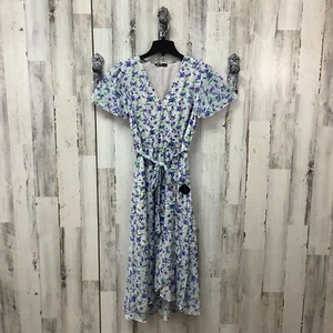 Pretty Garden Size Med Pastel Purple Flower Cottagecore Dress - Picture 1 of 5
