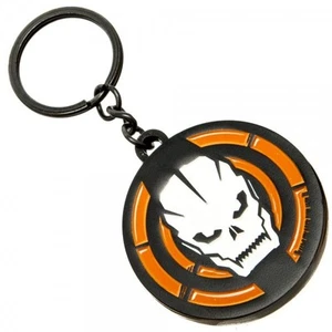 Call of Duty Skull Keychain Logo Metal Key Ring Bioworld CoD Video Game Black - Picture 1 of 3