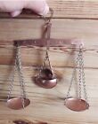 Vintage inspired small cute balance scale metal collectables BRONZE colour 