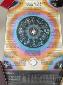 Calendario soviético para el siglo XX "El círculo mágico del zodiaco" - Imagen 1 de 6
