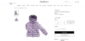 $1100 MONCLER Girls' Bady Puffer Jacket Size 8 Excellent Condition!! FW23 - Picture 1 of 3