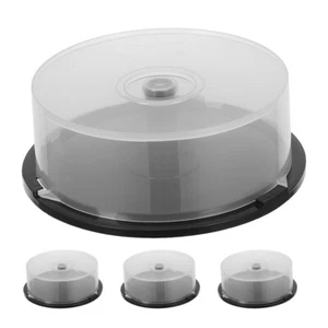 4pcs Cd Dvd Cake Box Empty Containers Plastic Column Storage Bucket 25 - Afbeelding 1 van 12