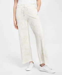 Jenni Style Not Size Womens 3X Drawstring Tie Dye Wide-Leg Lounge Pants in Beige - Picture 1 of 8