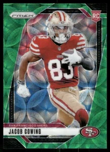 K728 JACOB COWING RC 2024 PANINI PRIZM GREEN SCOPE 56/75 SF 49ERS #335 - Picture 1 of 2