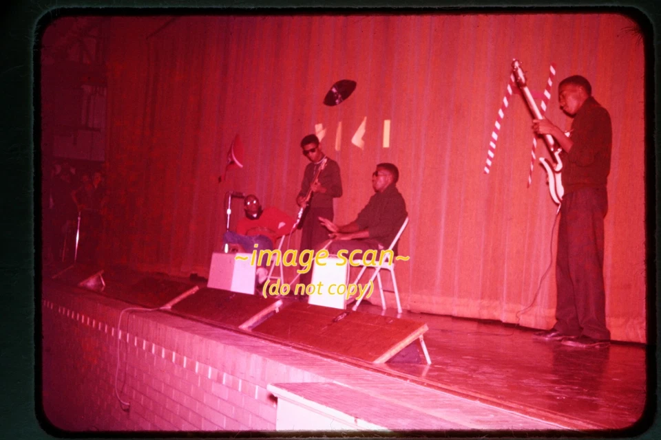 African American Black Men in a Musical Band in 1959, Ektachrome Slide aa 24-2a - Image 1 of 1