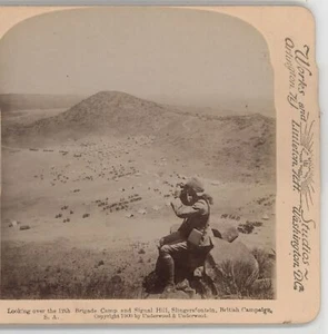 Looking over the 12th Brigade Camp & Signal Hill Boer War Stereoview 1900 - Picture 1 of 4