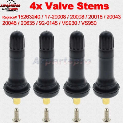 4x Vástago de válvula TPMS para Ford C-Max Edge 2009-2016 Escape serie E Van Expedition Foto 1 de 4