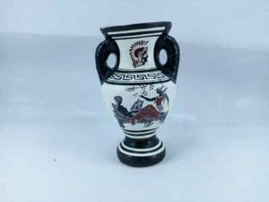 Vintage Ancient Greek Pottery Vase Handmade In Greece - Picture 1 of 6