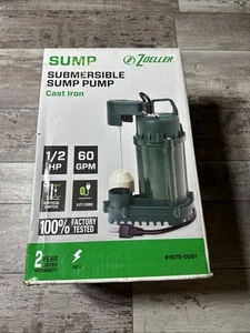 Zoeller Gusseisen Sumpfpumpe 1/2PS 60GPM vertikaler Schwimmerschalter #1075 - Bild 1 von 7