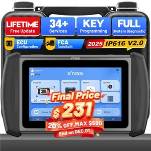 2025 XTOOL IP616 V2.0 OBD2 Scanner Full System Diagnostic Tool Key Programmer - Bild 1 von 15