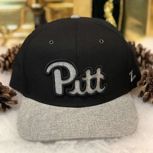 NCAA Pittsburgh Panthers Zephyr Snapback Hat Cap Black - Picture 1 of 7