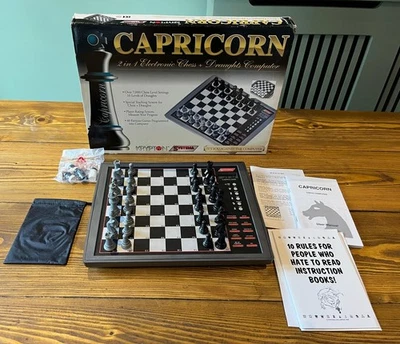 Vintage Systema Capricorn Electronic Chess & Draughts Computer Model 926 - Image 1 of 4