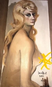 Nude Painting ORIGINAL Wall Art Woman Oil Female Artwork Okada - Picture 1 of 8
