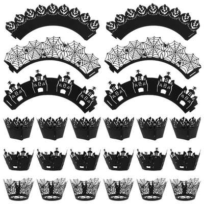  36 Pcs Muffin Papers Cup Cake Baking Wrapping Hollow-Out Wrapper - Bild 1 von 4