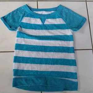 Girl Size 8 Justice Lightweight Knit Short Sleeve Top - Picture 1 of 2