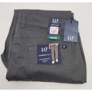 GAP 5 Pocket Pants Super Soft Stretch Twill Classic Slim Fit 40x32 - Picture 1 of 9