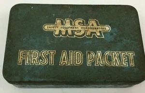 MSA Safety Equipment Headquarters First Aid Packet with Contents Collectibles - Picture 1 of 7